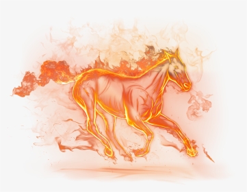 Beautiful Fire Horse Png, Transparent Png, Transparent PNG