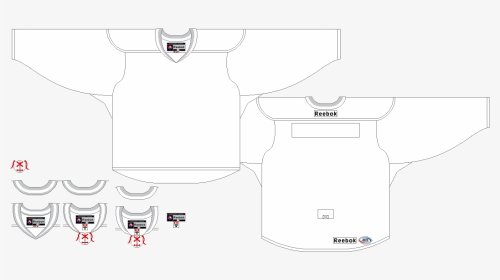 Jersey Vector Hockey - Adidas Nhl Jersey Template, HD Png Download, Transparent PNG