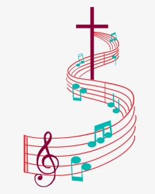 There S This Common Theme With God He Doesn T Always - Cross With Music Notes Png, Transparent Png, Transparent PNG