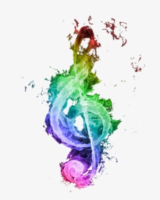Smokey Note Psd Official - Watercolor Music Notes Transparent Background, HD Png Download, Transparent PNG