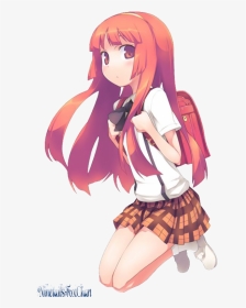 Drawing Scool Anime - Anime School Girl Transparent, HD Png Download, Transparent PNG