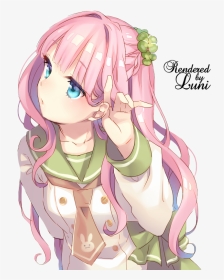 Anime girl PNG transparent image download, size: 447x597px