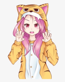 Onesie Drawing Tiger And Cleo Kings Raid - Girl In Onesie Drawing, HD Png Download, Transparent PNG