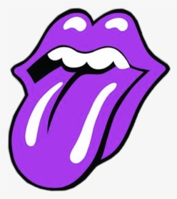 #freetoedit #remixit #purple #purpleaesthetic #aesthetic - Rolling Stones Logo, HD Png Download, Transparent PNG
