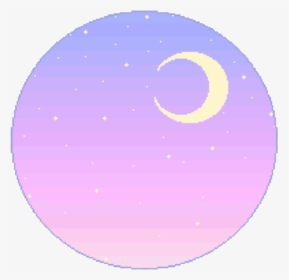 #aesthetic #moon #sky #night #moonaesthetic #aes #star - Aesthetic Circle Animated Gif, HD Png Download, Transparent PNG
