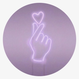 #purpleaesthetic #aesthetic #aestheticsticker #purplecircle - Love You In Korean Bts, HD Png Download, Transparent PNG