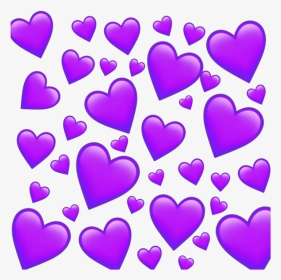 #freetoedit #heart #purple #purpleaesthetic #purpleheart - Purple Heart Emoji Background, HD Png Download, Transparent PNG