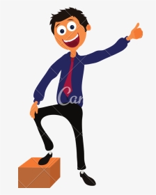 Cartoon Character Of A Happy Man - Canva, HD Png Download, Transparent PNG