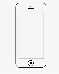 Smartphone Coloring Page - Iphone, HD Png Download, Transparent PNG
