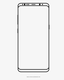 Smartphone Coloring Page - Smartphone, HD Png Download, Transparent PNG
