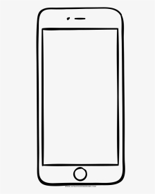 Smartphone Coloring Page - Smart Phone Clip Art, HD Png Download, Transparent PNG