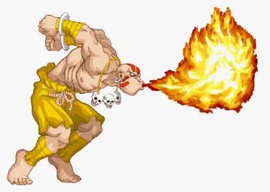 Street Fighter Dhalsim Fire, HD Png Download, Transparent PNG