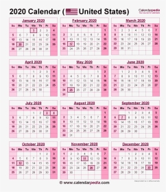 2020 Calendar Government Holidays, HD Png Download, Transparent PNG