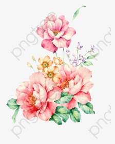 Free Commercial Use Clipart Flower Floral Watercolor - Water Paint Flower Png, Transparent Png, Transparent PNG