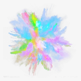 Color Dust Png - Explosion De Colores Png, Transparent Png, Transparent PNG