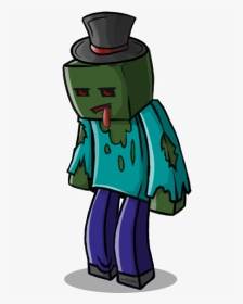 Fancy Minecraft Zombie - Esqueletos De Minecraft Animado, HD Png Download, Transparent PNG