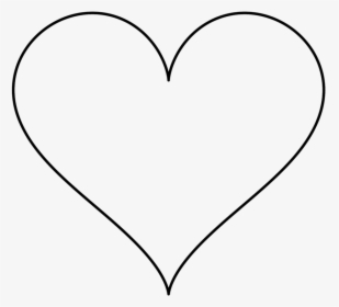 Heart Line Art Png - Easy Love Heart Drawings, Transparent Png, Transparent PNG