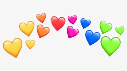 #heartcrown #rainbow #heart #crown #herzenkrone #regenbogen - Rainbow Heart Emoji Png, Transparent Png, Transparent PNG