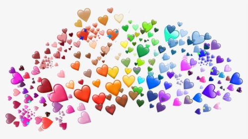 #hearts #heart #heartcrown #emoji #colors #rainbow - Coração Heart Meme Png, Transparent Png, Transparent PNG