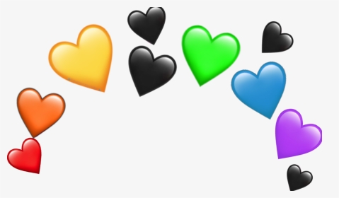 #freetoedit #crown #emoji #heart #rainbow #cute #ftestickers - Blue And Purple Heart Crown, HD Png Download, Transparent PNG