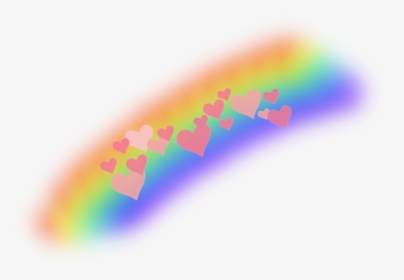 #heartcrown #rainbow #rainbowcrown #hearts #heart #aesthetic - Circle, HD Png Download, Transparent PNG