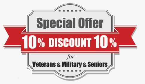 10% Discount For Military, Veterans & Seniors - Parallel, HD Png Download, Transparent PNG