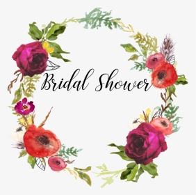 Transparent Bridal Shower Clip Art - Floral Bridal Shower Clipart, HD Png Download, Transparent PNG