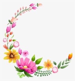 #bloom #pink #frame #flower #border #flowers #white - Flower Transparent Border Stickers, HD Png Download, Transparent PNG