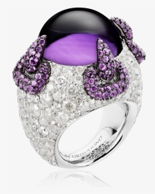 Amethyst Transparent White Diamond - Pre-engagement Ring, HD Png Download, Transparent PNG