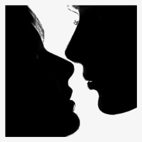 #kiss #kissing #kisses #couple #kissingcouple #silhouette - Silhouette Kissing Couple, HD Png Download, Transparent PNG