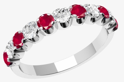Ruby And Diamond Ring For Women In 18ct White Gold - Pre-engagement Ring, HD Png Download, Transparent PNG