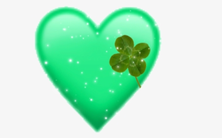#greenheart #heart #heartcrown #green #stpatricksday - Heart, HD Png Download, Transparent PNG