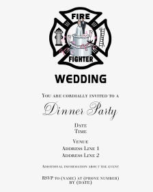 Clip Art Wedding Invitations Bridal Showers - Name Tag For Fire Department, HD Png Download, Transparent PNG