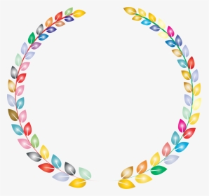 Body Jewelry,circle,line - Laurel Leaves Rainbow, HD Png Download, Transparent PNG
