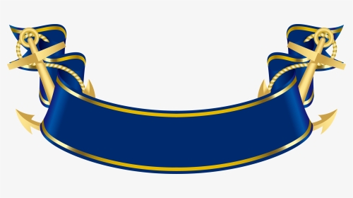 Navy Blue Banner Clipart 4 By Samantha - Faixa Azul Escuro Png, Transparent Png, Transparent PNG