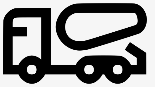 Mixer Truck Cement Concrete Dump Tiper - Logo Truk Hitam Putih, HD Png Download, Transparent PNG