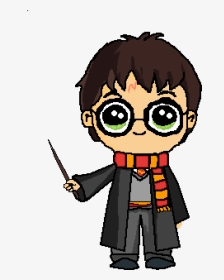 Transparent Harry Potter Wand Clipart - Kawaii Harry Potter Drawings, HD Png Download, Transparent PNG