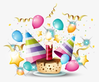 Happy 1st Birthday Png - Happy Birthday Party Png, Transparent Png, Transparent PNG