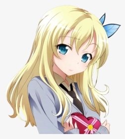 Blonde Hair Blue Eyes Girl Anime, HD Png Download, Transparent PNG
