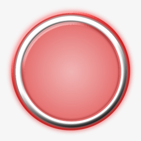 Red Button With Internal Light And Glowing Bezel - Neon Light Button Png, Transparent Png, Transparent PNG