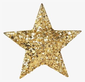 #vsco #rad #groovy #trendy #retro #glitter #star #gold - Golden Shiny Star Png, Transparent Png, Transparent PNG