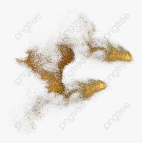 Gold Dust Png Powder Explodes Explosion Splashing Commercial - Golden Powder Png, Transparent Png, Transparent PNG