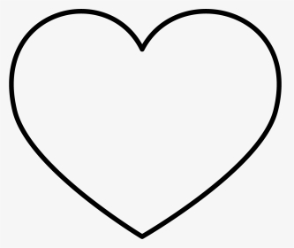 Heart Outline Png Clear Background Download The Icon - Outline Of Heart Jpg, Transparent Png, Transparent PNG