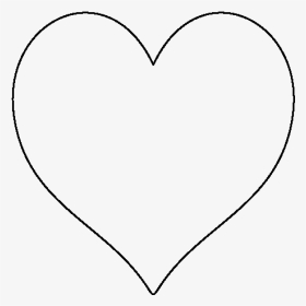 7 Inch Heart Template - Heart, HD Png Download, Transparent PNG