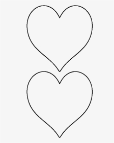 5 Inch Heart Template Printable, HD Png Download, Transparent PNG
