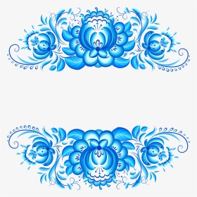 Medallion Vector Floral - Blue Floral Background Vector Png, Transparent Png, Transparent PNG