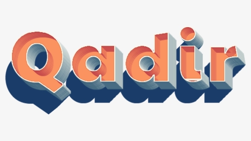 Qadir 3d Letter Png Name - Graphic Design, Transparent Png, Transparent PNG