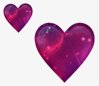 #hearts #galaxy #emoji #purple #blue #tutorial #heart - Heart, HD Png Download, Transparent PNG
