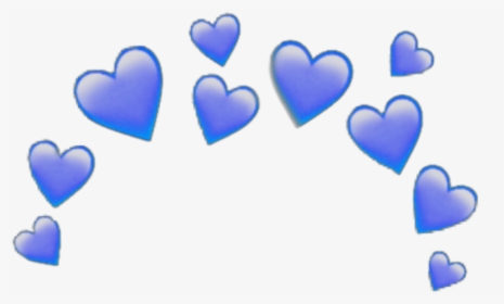 #blue #heart #crown #heartcrown #emoji #sticker #iphone - Transparent Heart Crown Png, Png Download, Transparent PNG