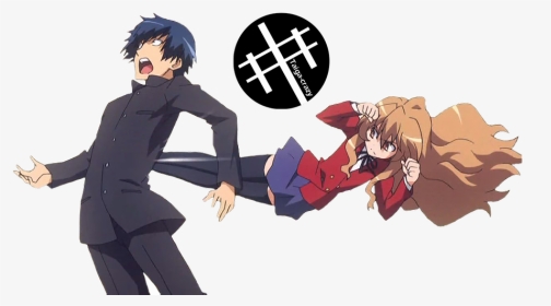 Anime Girl Kicks Boy, HD Png Download, Transparent PNG